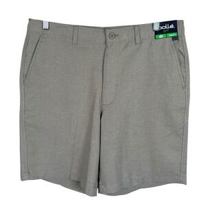 Bolle Golf Tech Shorts Mens‎ 34 Khaki Tan Heather Performance Activewear New